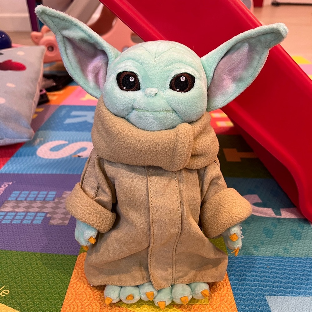 Disney Green and Tan Stuffed Baby Yoda Plush [No tag]